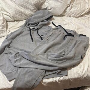 Coach Gray Zip-Up Hoodie and sweatpants